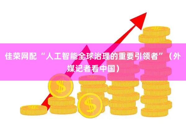 佳荣网配 “人工智能全球治理的重要引领者”（外媒记者看中国）