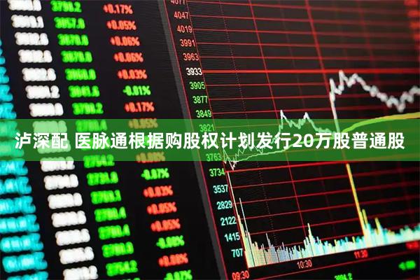 泸深配 医脉通根据购股权计划发行20万股普通股