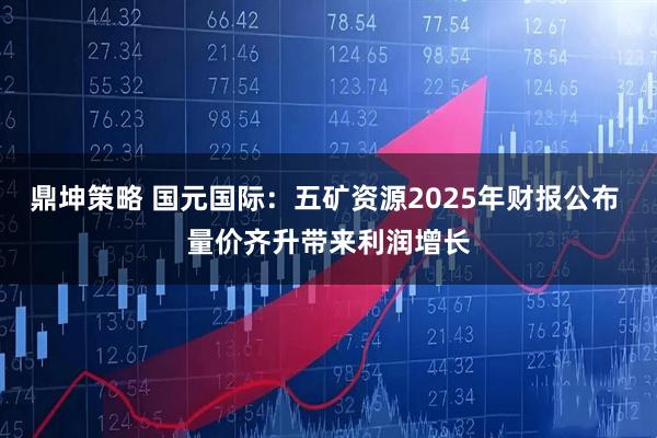 鼎坤策略 国元国际：五矿资源2025年财报公布 量价齐升带来利润增长