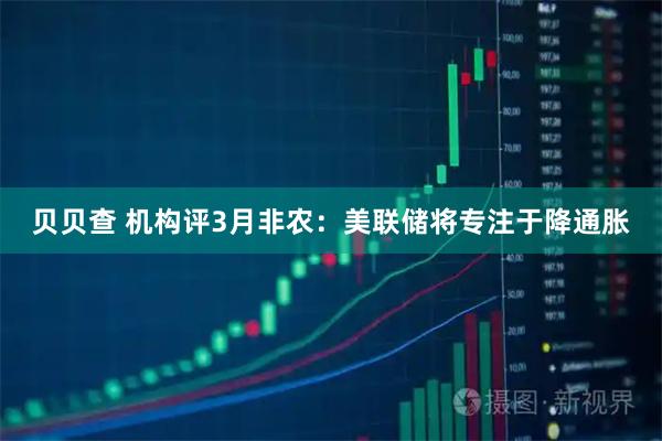 贝贝查 机构评3月非农：美联储将专注于降通胀