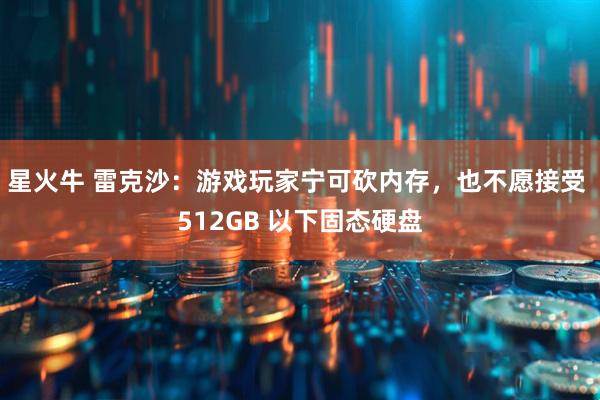 星火牛 雷克沙：游戏玩家宁可砍内存，也不愿接受 512GB 以下固态硬盘
