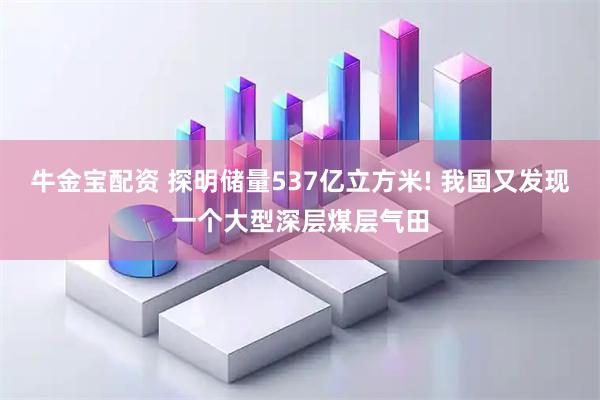 牛金宝配资 探明储量537亿立方米! 我国又发现一个大型深层煤层气田